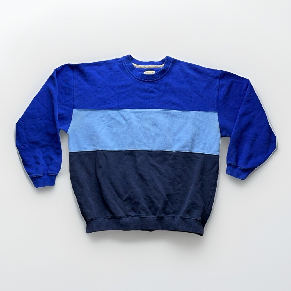 Vtg Original Island Sport Sweatshirt Mens M Colorblock Crewneck Pullover 90s Y2k